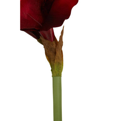 Orsina Fiori Burgundy Amaryllis Flower Stem | 72cm Faux Floral