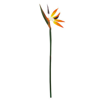 Orsina Artificial Bird of Paradise Flower Stem – 92cm Tall Orange