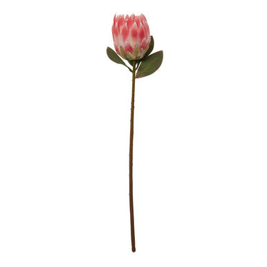 Orsina Fiori Pink Protea Flower Stem – 62cm Realistic Artificial Floral
