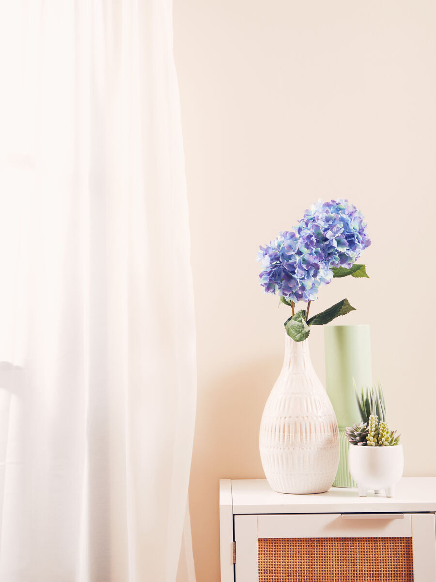 Orsina Fiori Blue Hydrangea Flower Stem – 74cm Faux Floral Decor