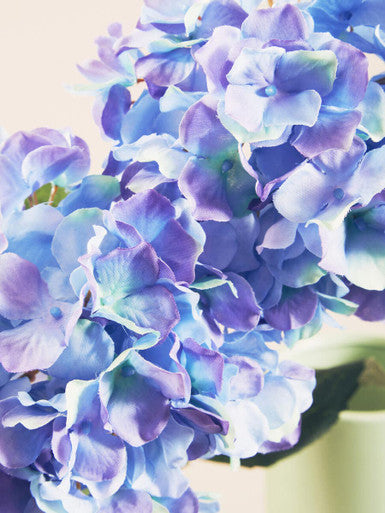 Orsina Fiori Blue Hydrangea Flower Stem – 74cm Faux Floral Decor
