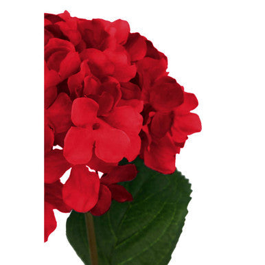 Orsina Fiori Red Hydrangea Flower Stem – 74cm Faux Floral Decor