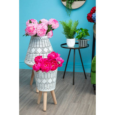 Orsina Fiori Fuchsia Peony Flower Stem – 65cm Realistic Faux Floral