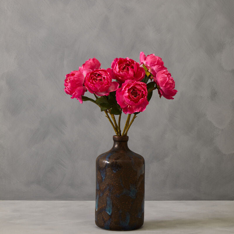 Orsina Fiori Fuchsia Peony Flower Stem – 65cm Realistic Faux Floral