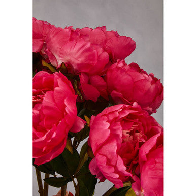 Orsina Fiori Fuchsia Peony Flower Stem – 65cm Realistic Faux Floral