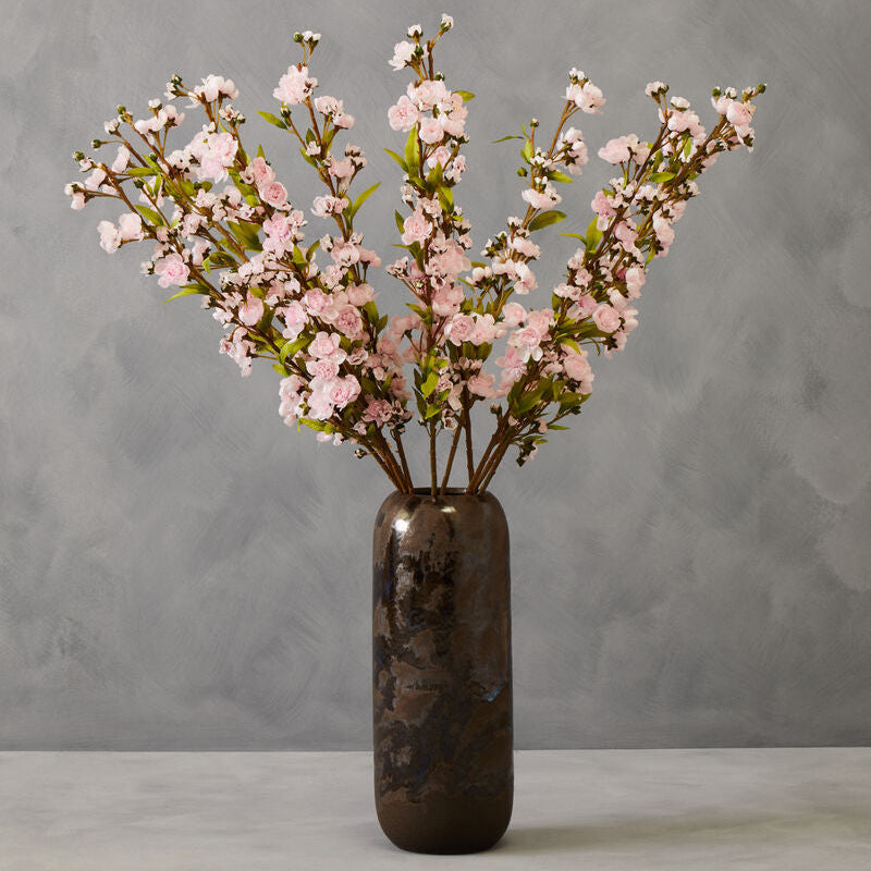 Orsina Pink Cherry Blossom Spray - 94cm Tall Faux Flower Stem