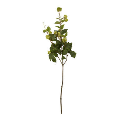 Orsina Fiori Green Hop Flower Spray Stem – Faux Pale Lime Botanical