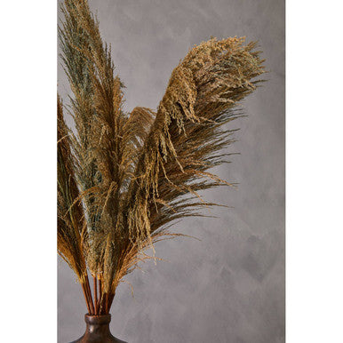 Orsina Blue Tall Pampas Grass Stem – Bendable Dried Floral Decor