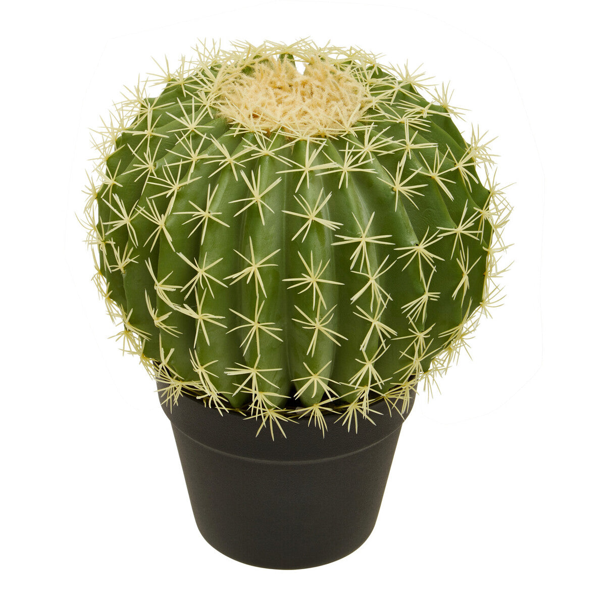 Orsina Fiori Round Faux Cactus in Pot – Lifelike Desert Home Decor