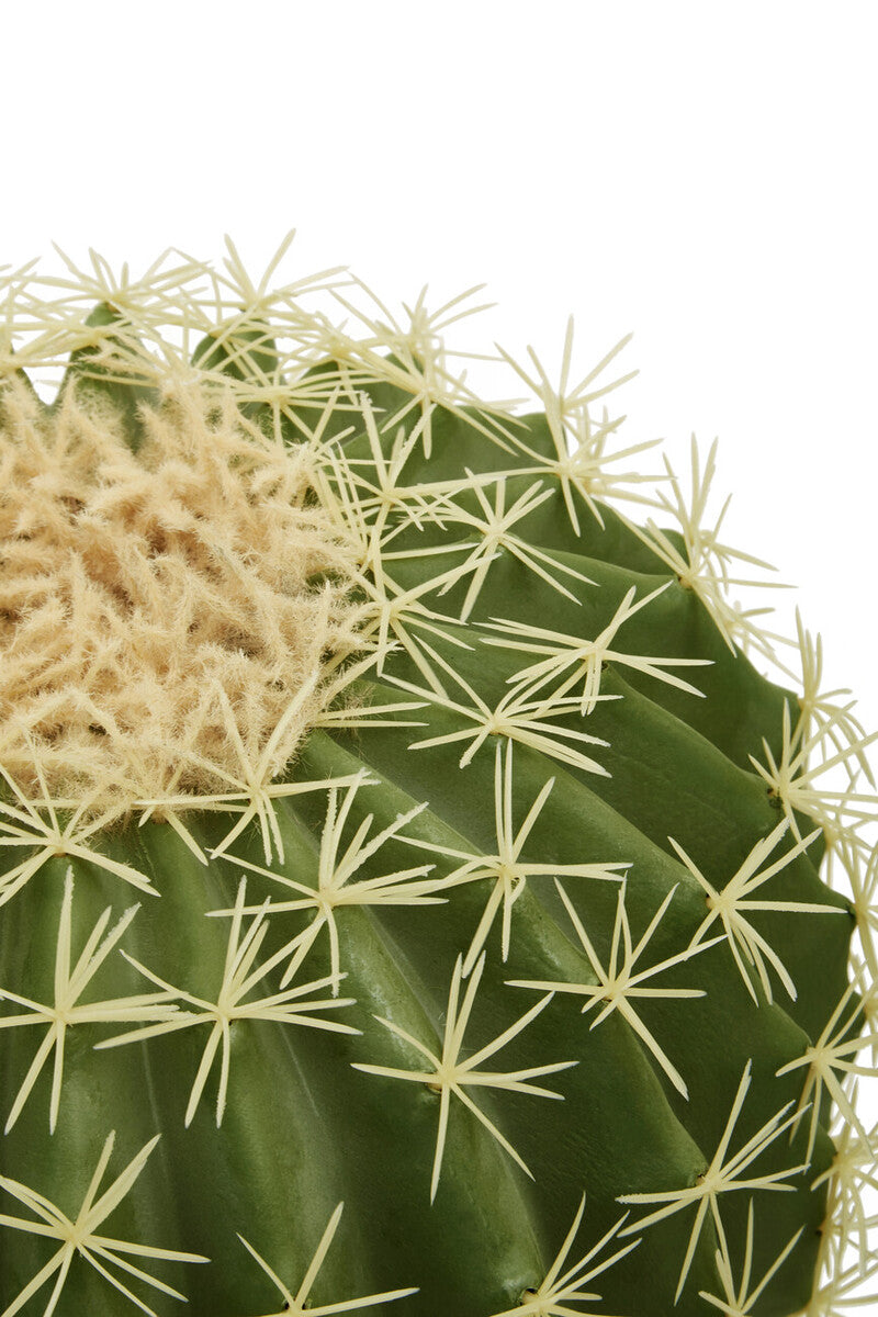 Orsina Fiori Round Faux Cactus in Pot – Lifelike Desert Home Decor