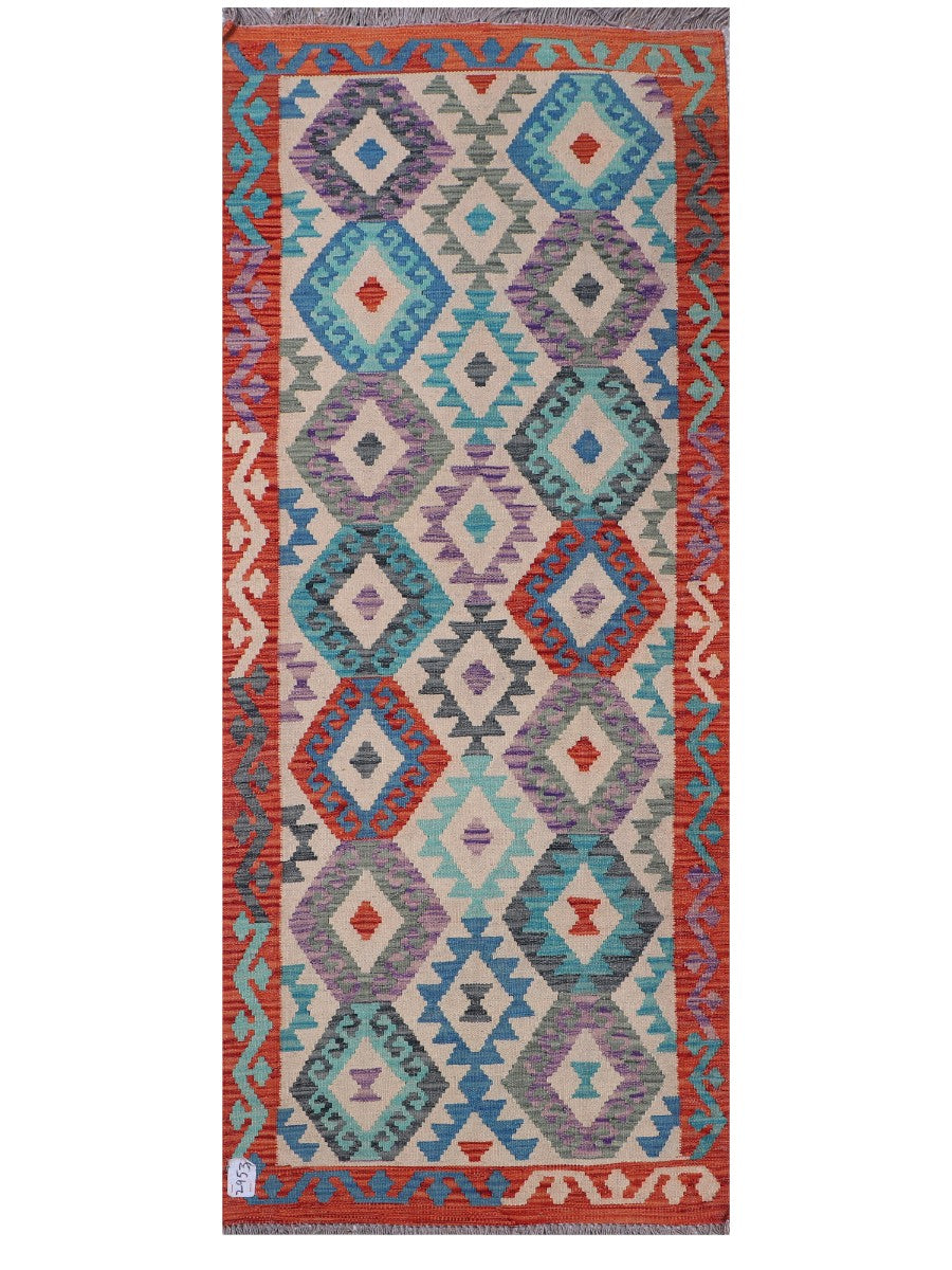 Maimana Kilim - 203 x 84 cm