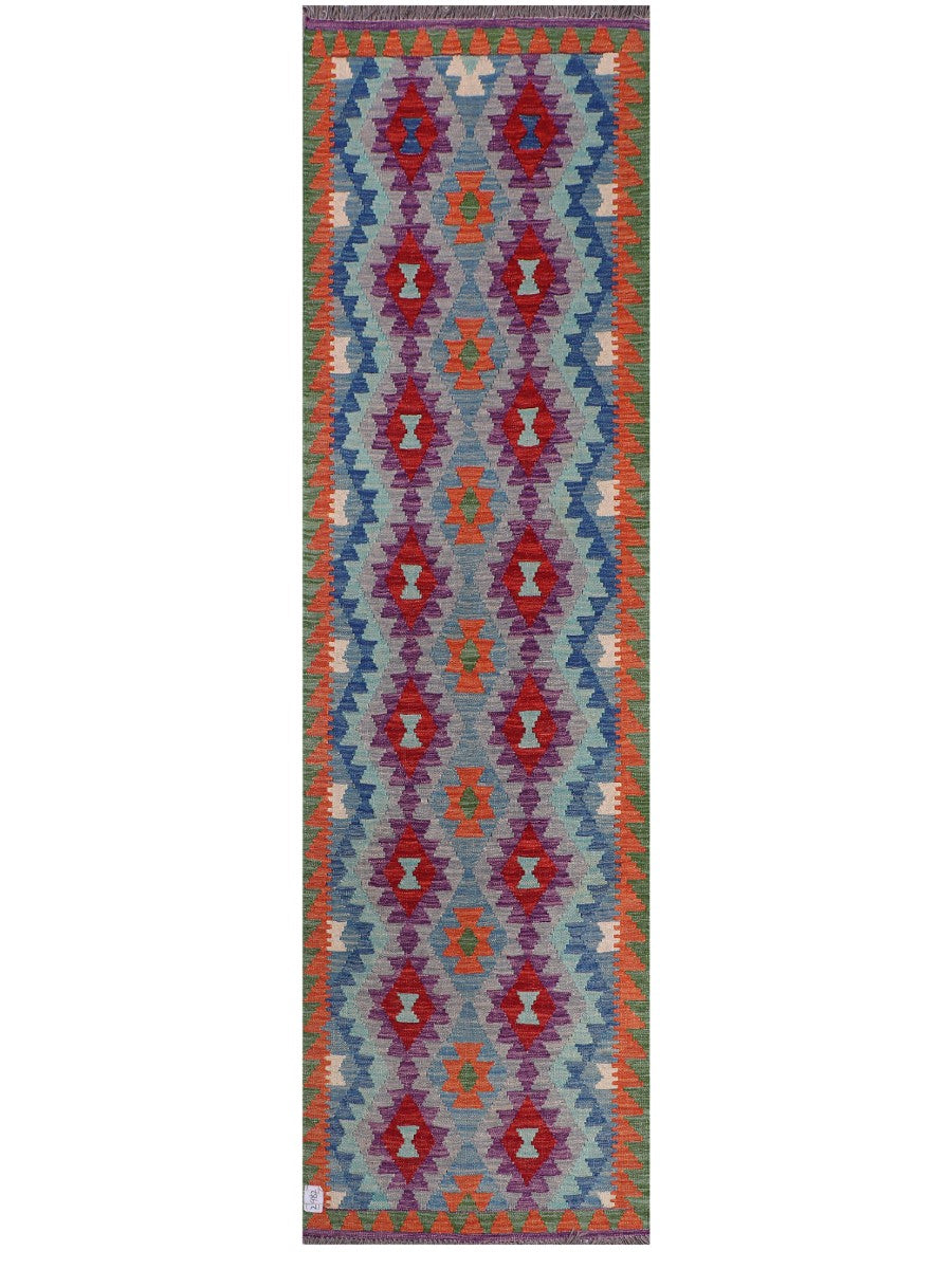 Maimana Kilim Runner - 296 x 84 cm