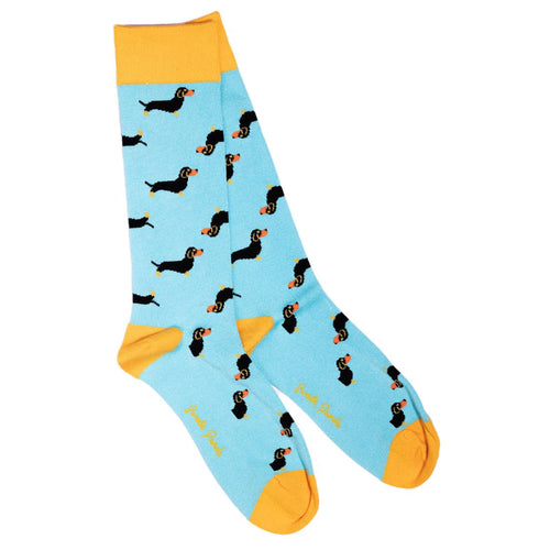 Sausage Dog Bamboo Socks by Swole Panda – Soft & Durable Novelty Socks