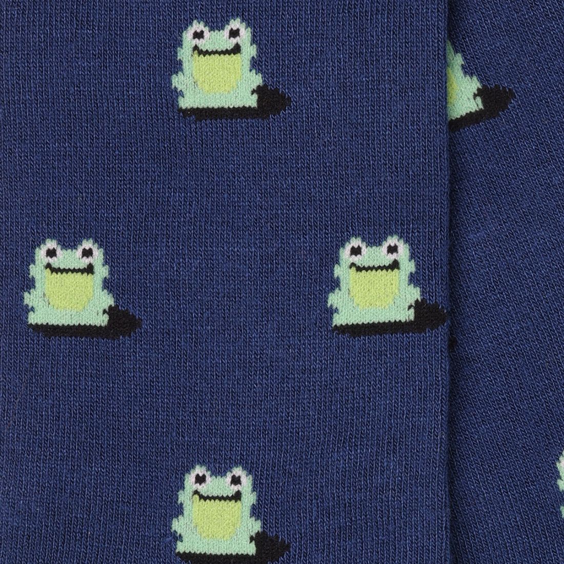 Swole Panda Frog Bamboo Socks – Sustainable Royal Blue Novelty Socks