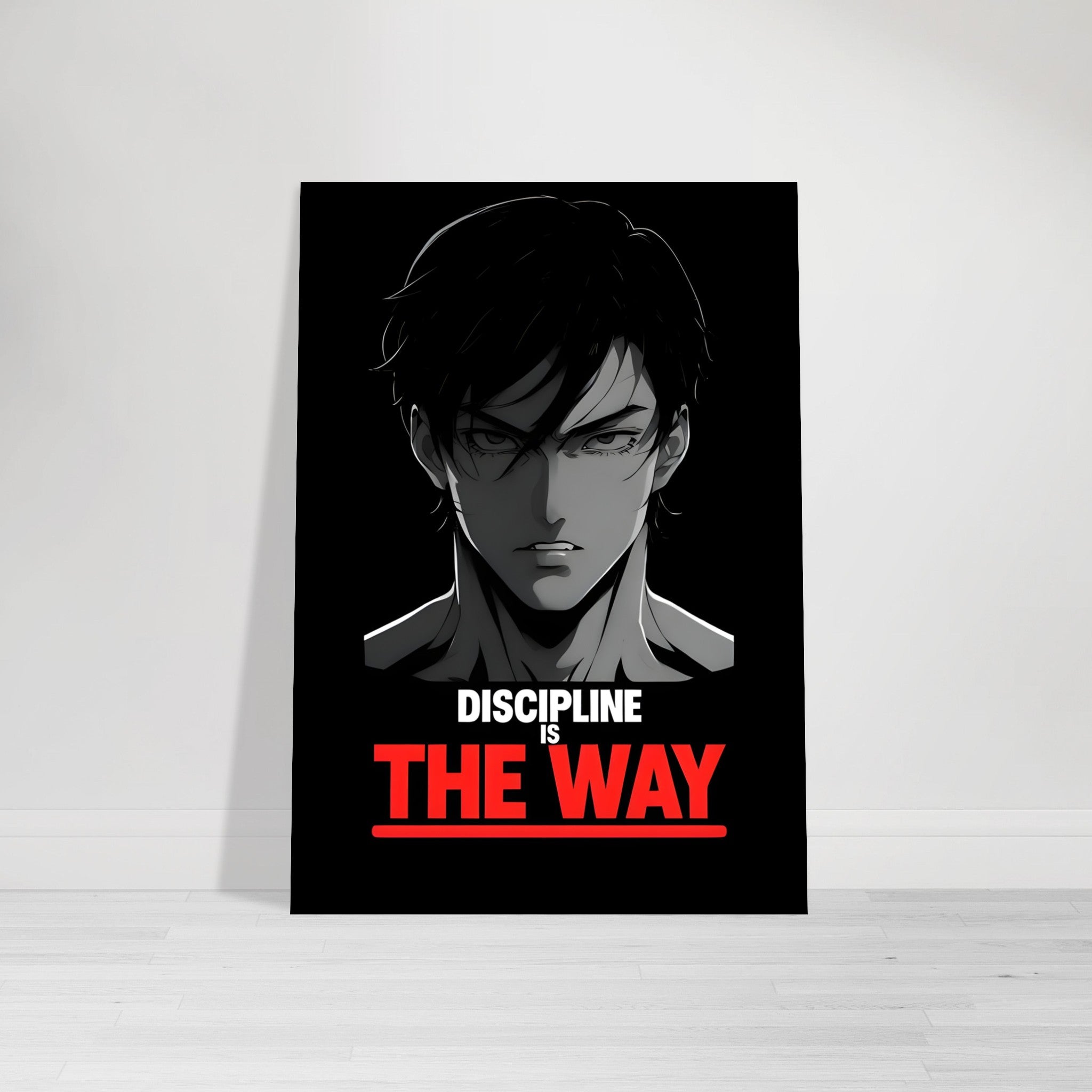 Discipline is the Way - Anime Motivational Wall Art | Empowering Semi-Gloss Print | Inspirational Anime Poster for Home & Office Decor