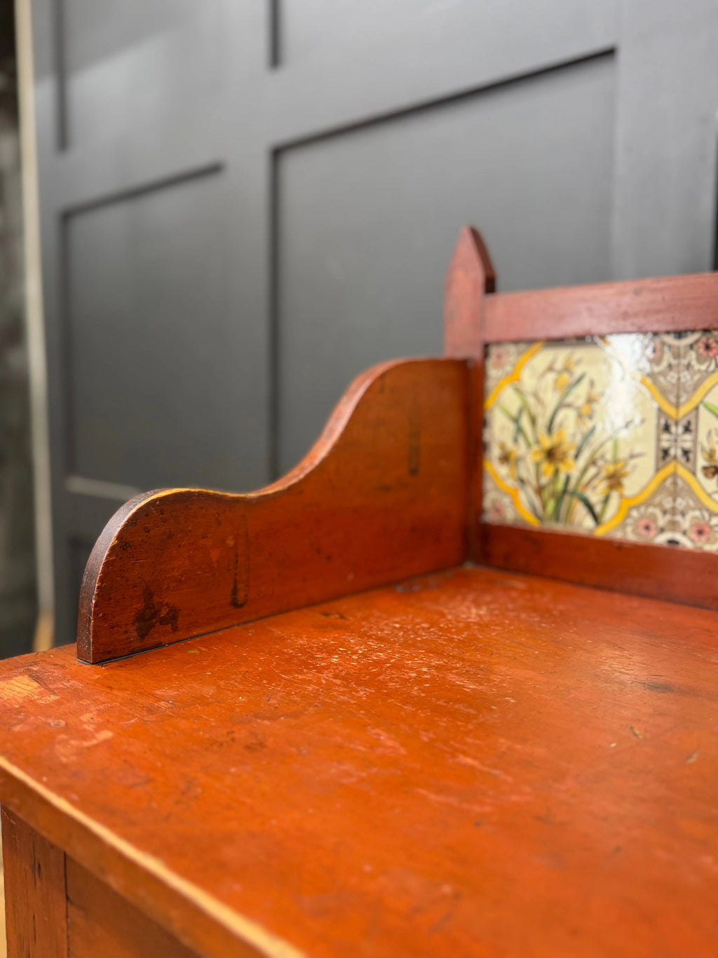 Antique Pine Washstand  Side Table / Dressing Table /Sideboard Desk