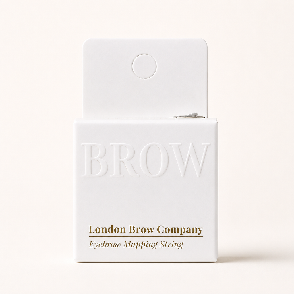 London Brow Mapping String – White Pre-Inked Thread for Microblading