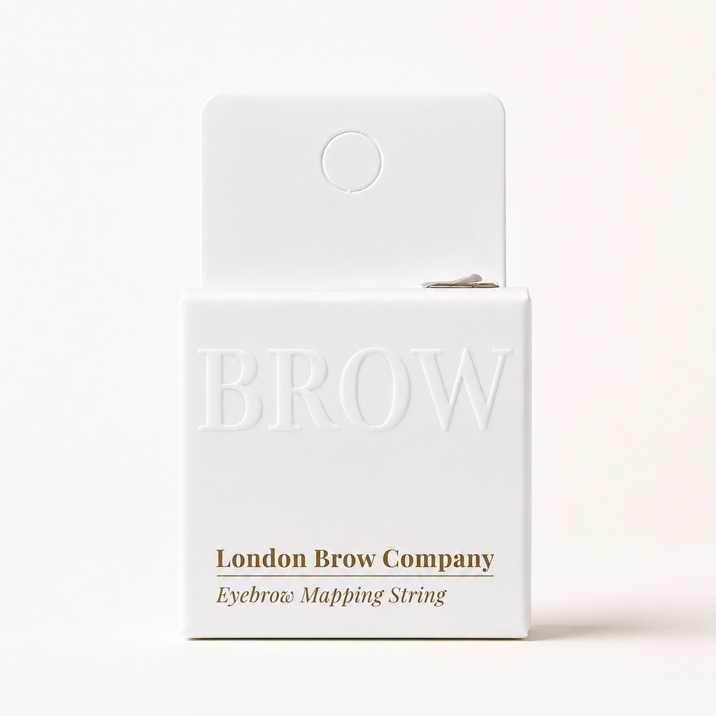 London Brow Mapping String – White Pre-Inked Thread for Microblading
