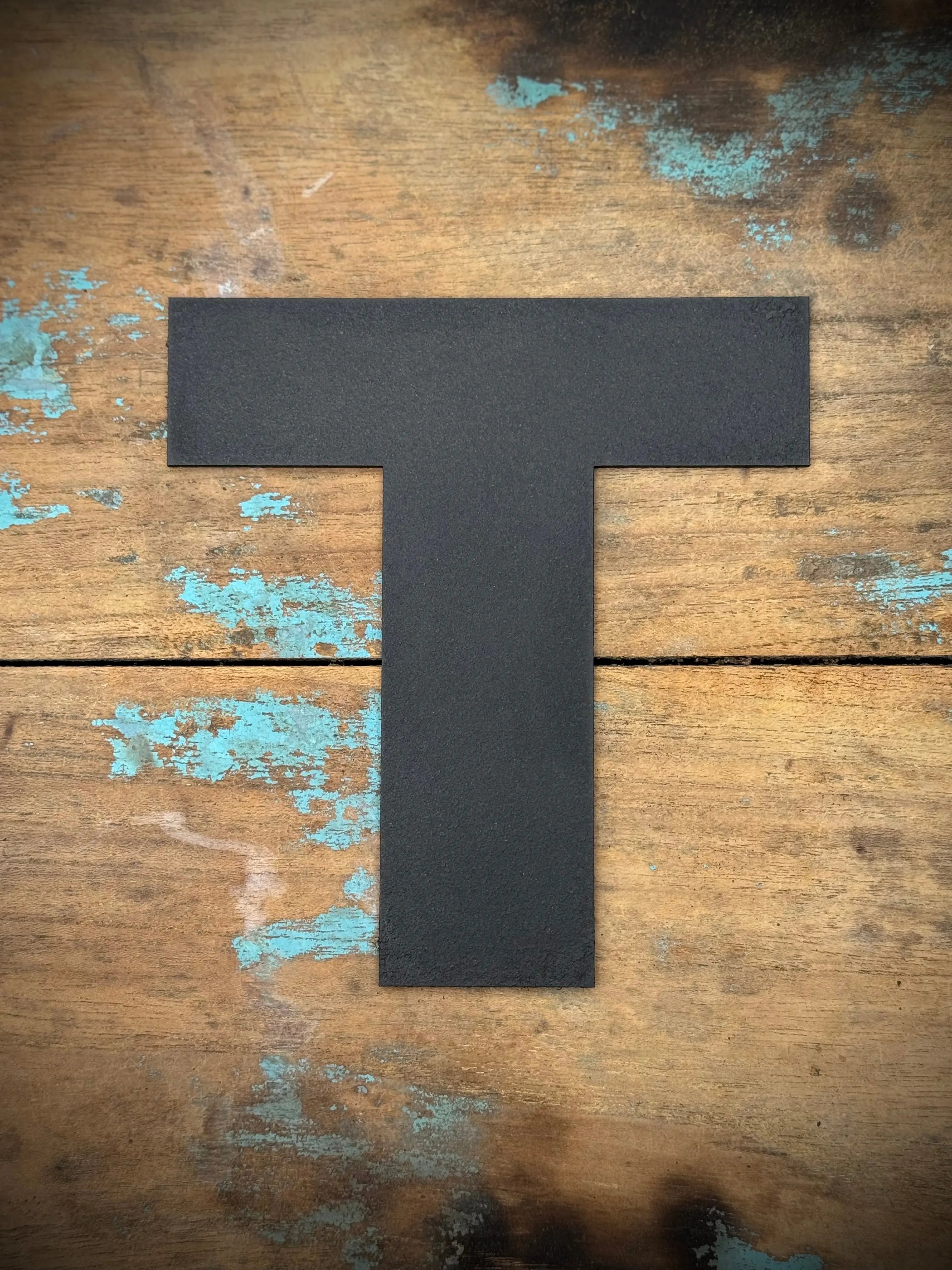 Rustic Black Metal Letters – Industrial Steel Wall Decor by Rustic Warehouse