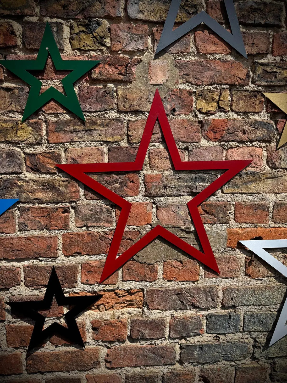 Rustic Metal Star Garden Wall Art – Distressed Steel Decor by RW Norfolk