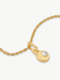 No More Nobody Cressida Moon Necklace | 18k Gold Plated Mother of Pearl