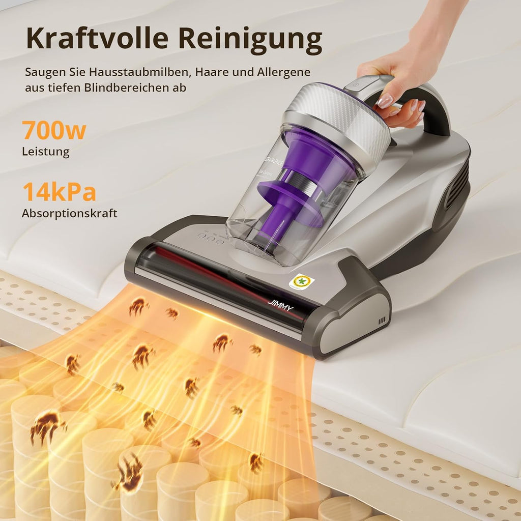 JIMMY JV35 Mattress Vacuum Cleaner | 700W Anti-Dust Mite UV Sterilizer