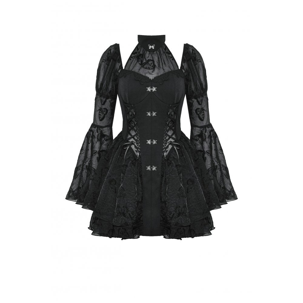 Dark in Love Blanche Butterfly Dress – Victorian Gothic Lace Gown