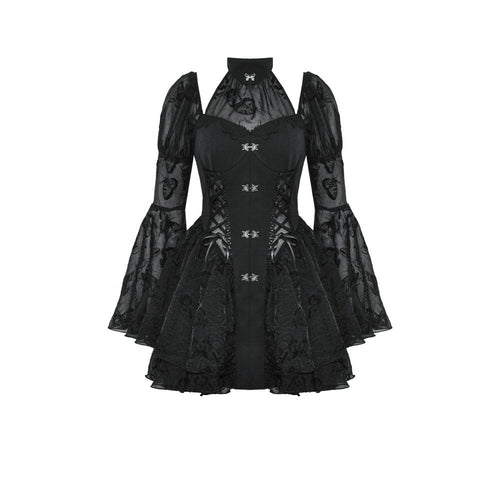 Dark in Love Blanche Butterfly Dress – Victorian Gothic Lace Gown
