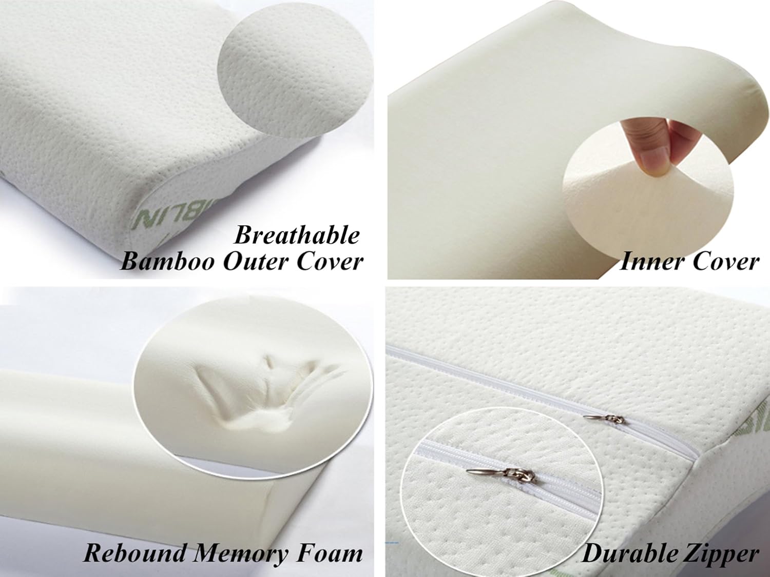 Ecosafeter Memory Foam Cervical Pillow – Orthopedic Neck Support