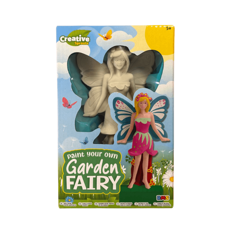 PoundFun Paint Your Own Garden Fairy Kit – DIY Whimsical Art Activity