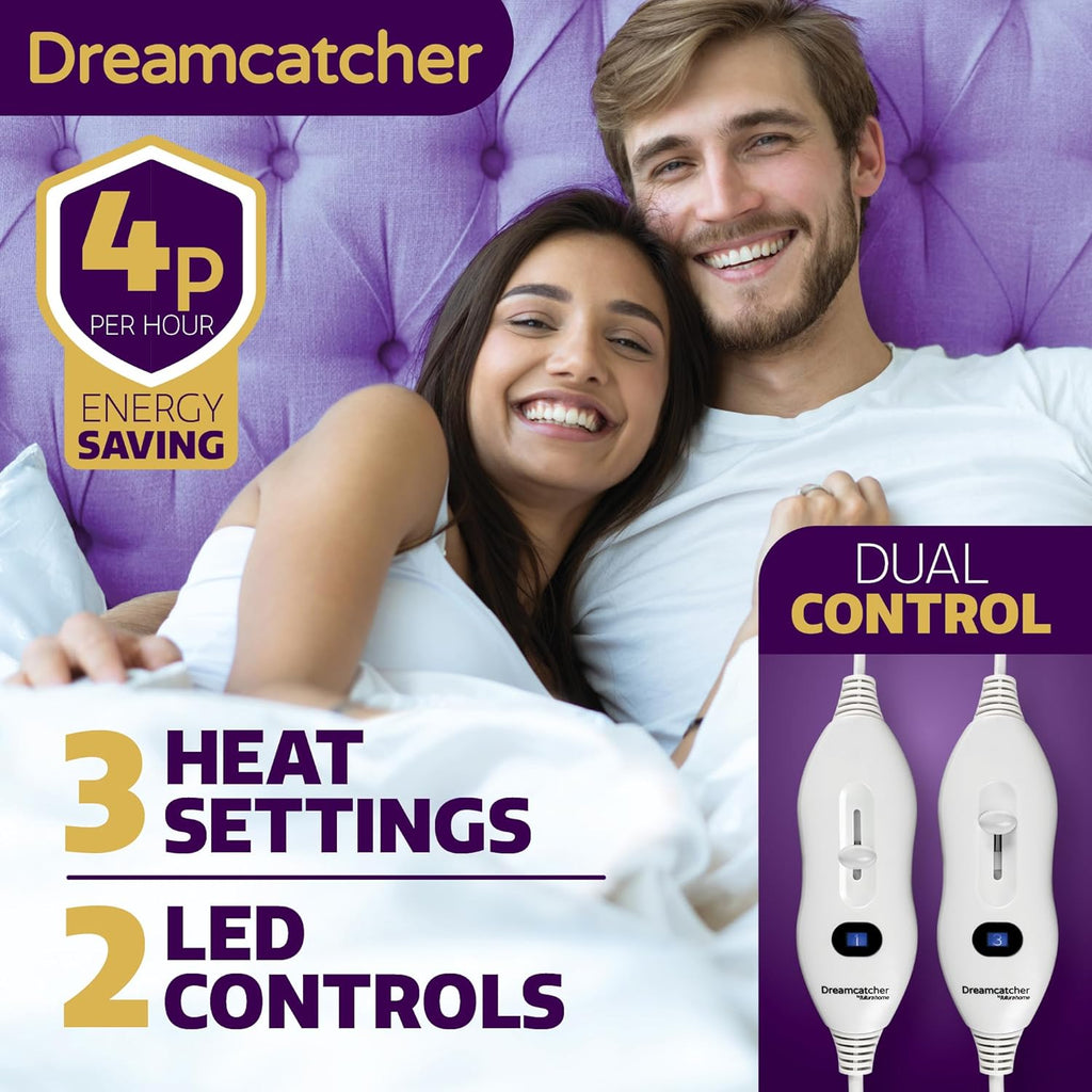 Dreamcatcher Double Electric Blanket | Dual Control Fitted Underblanket