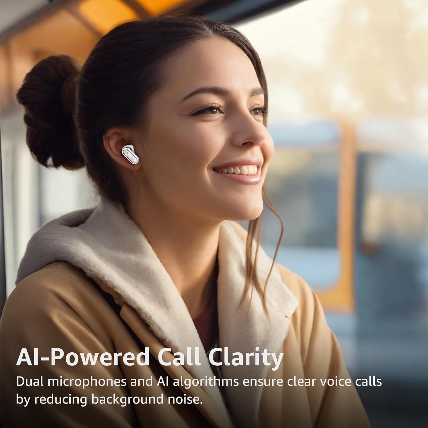 TOZO Crystal Pods Hybrid Active Noise Cancelling Wireless Earbuds - IPX5