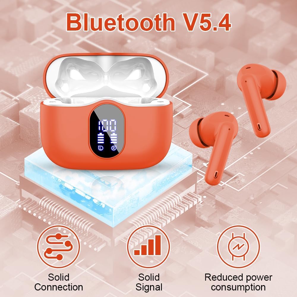 Btootos Wireless Earbuds - Bluetooth 5.3 Noise Cancelling IPX7 Green