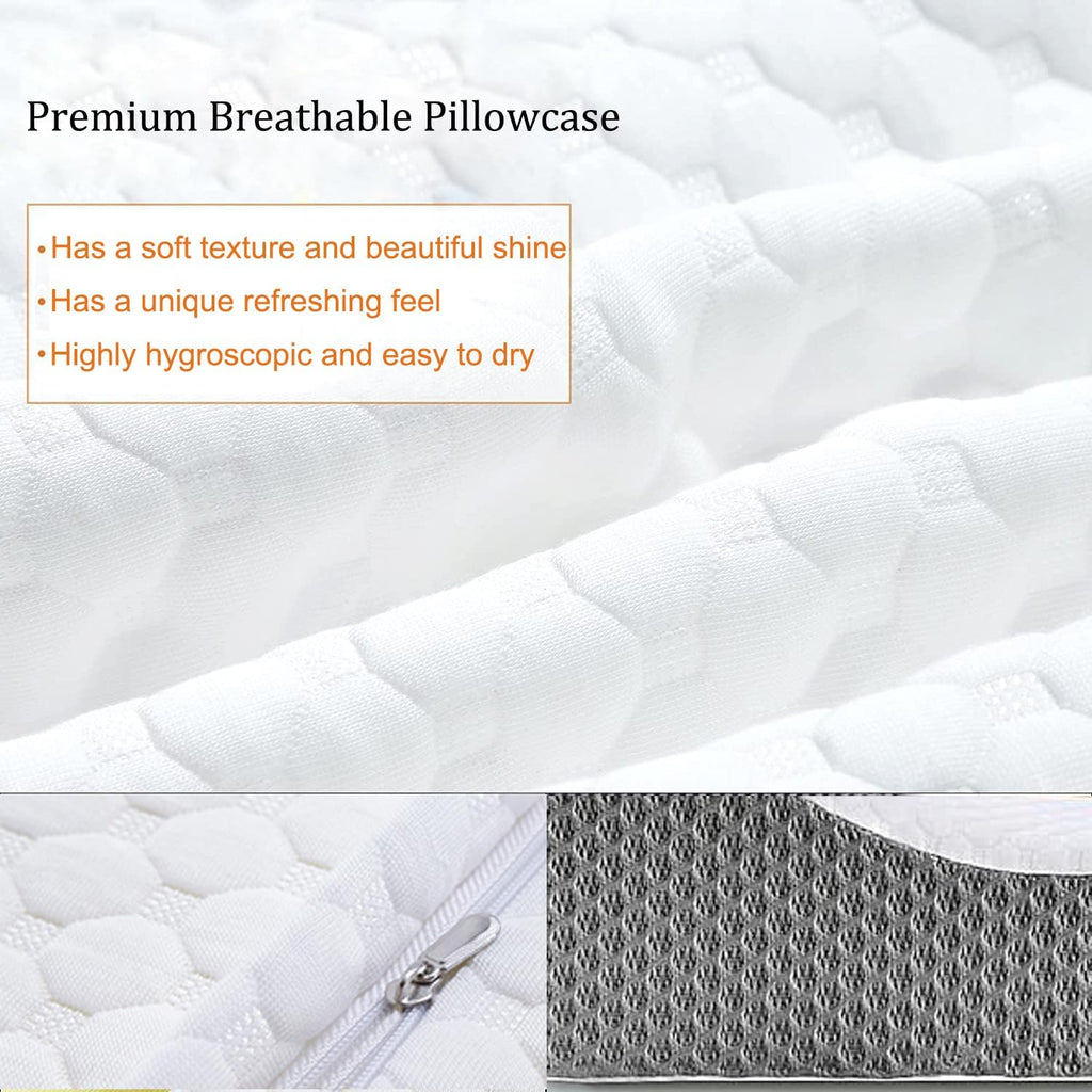 Ecosafeter Memory Foam Neck Pillow – Ergonomic Cervical Support