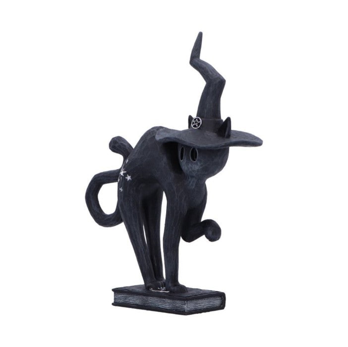 Nemesis Now Hex Black Cat Figurine – Gothic Witch Hat Statue (15.2cm)