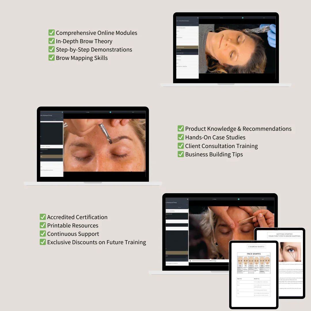 London Brow Lamination, Waxing & Tinting Online Course Bundle