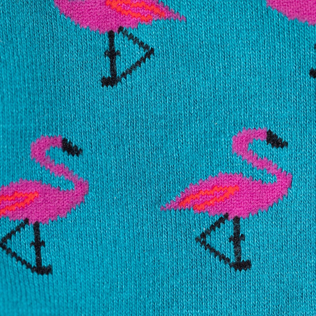 Swole Panda Flamingo Bamboo Socks – Eco-Friendly Novelty Animal Print