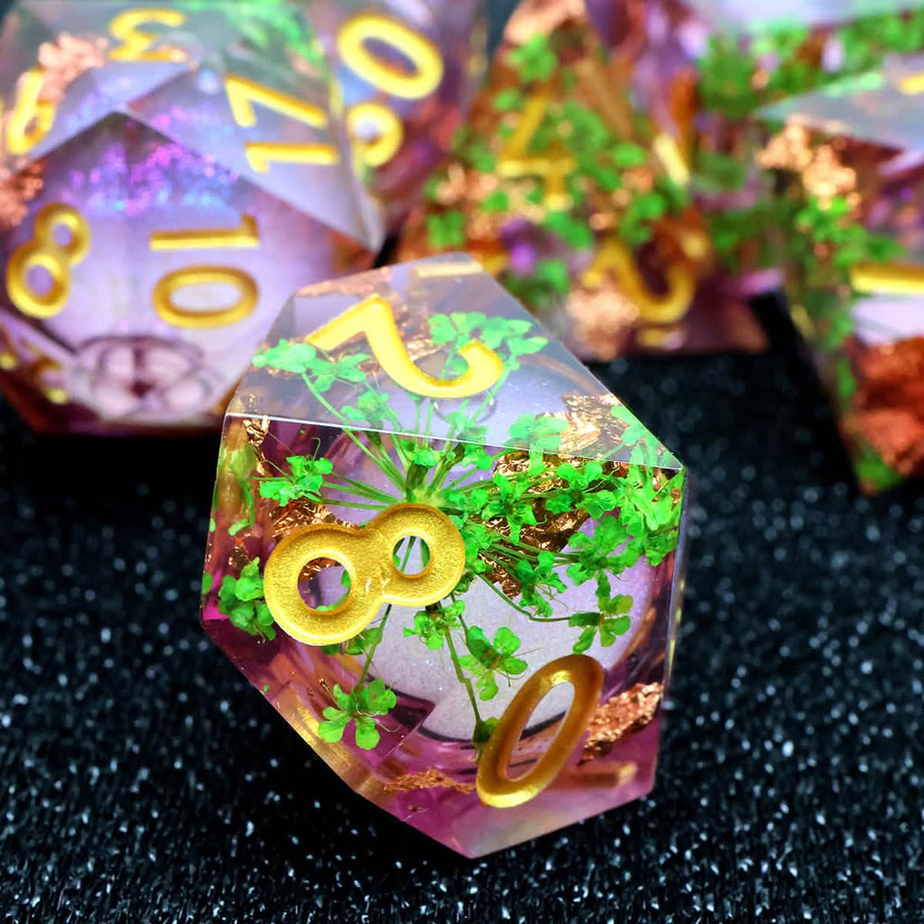 Potion of Vitality | Sharp Edge Dice | Resin | 7 Piece Set