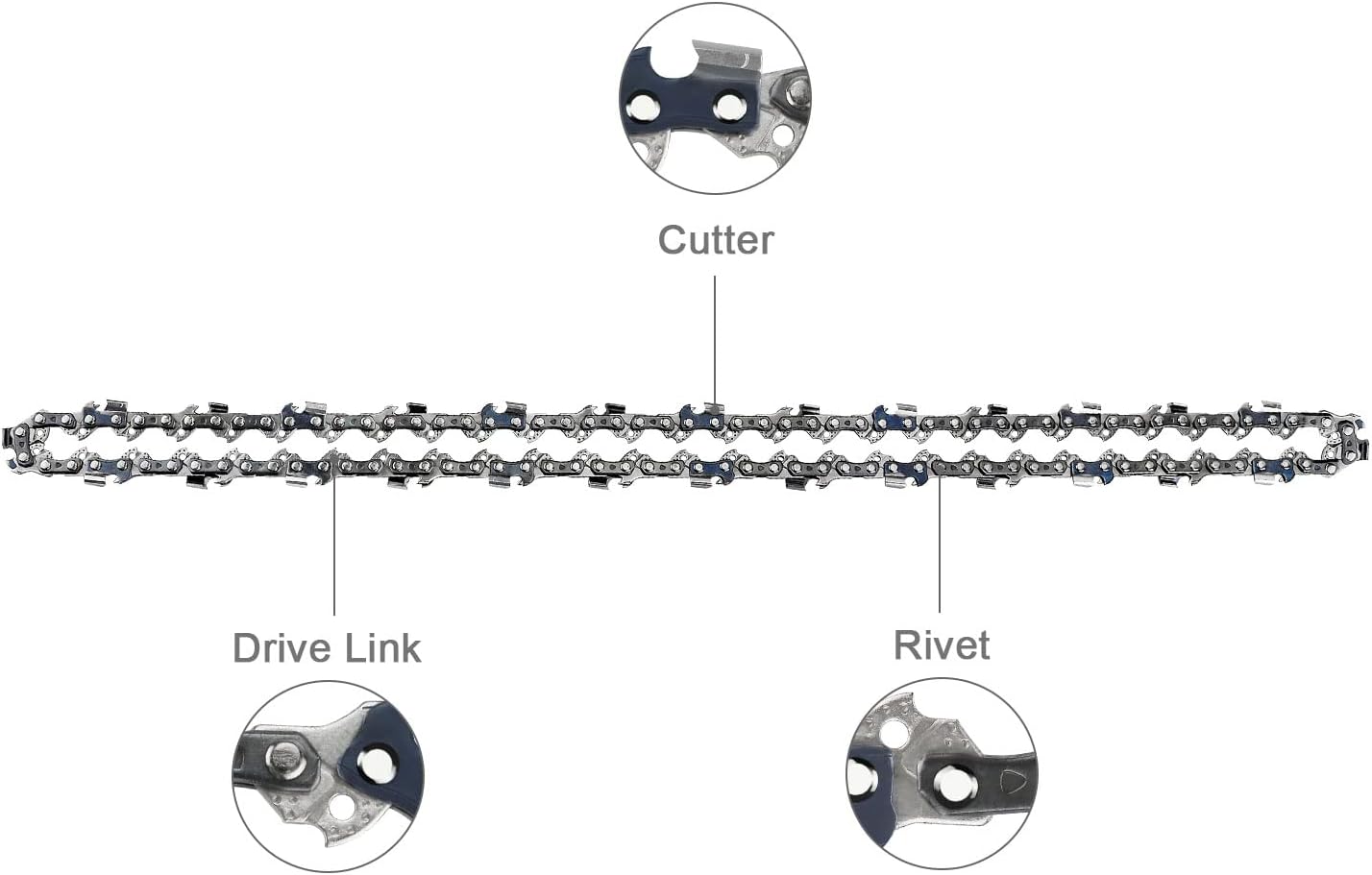 Massive Discounts 16-Inch Chainsaw Chains | 3/8" Pitch 56DL 4-Pack