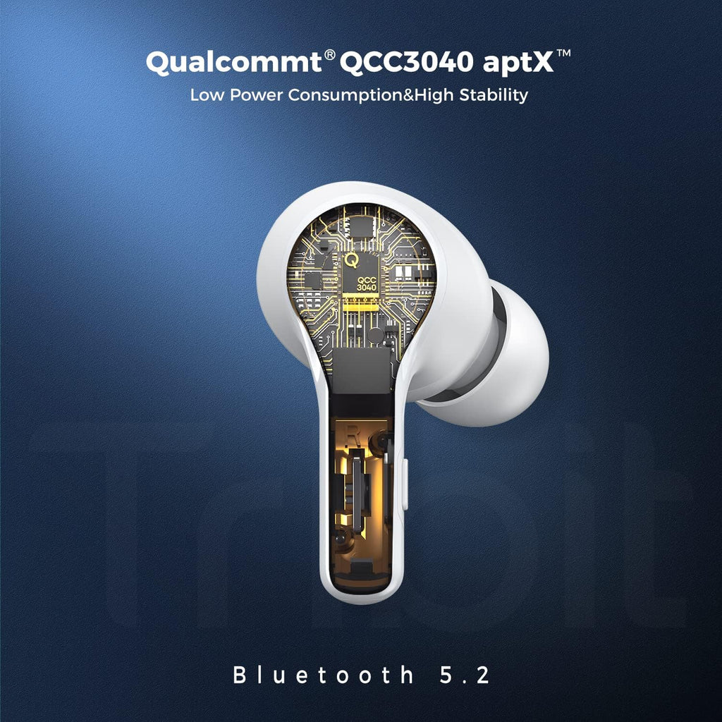 Tribit FlyBuds C1 Wireless Earbuds | Bluetooth 5.2 | 50H Playtime