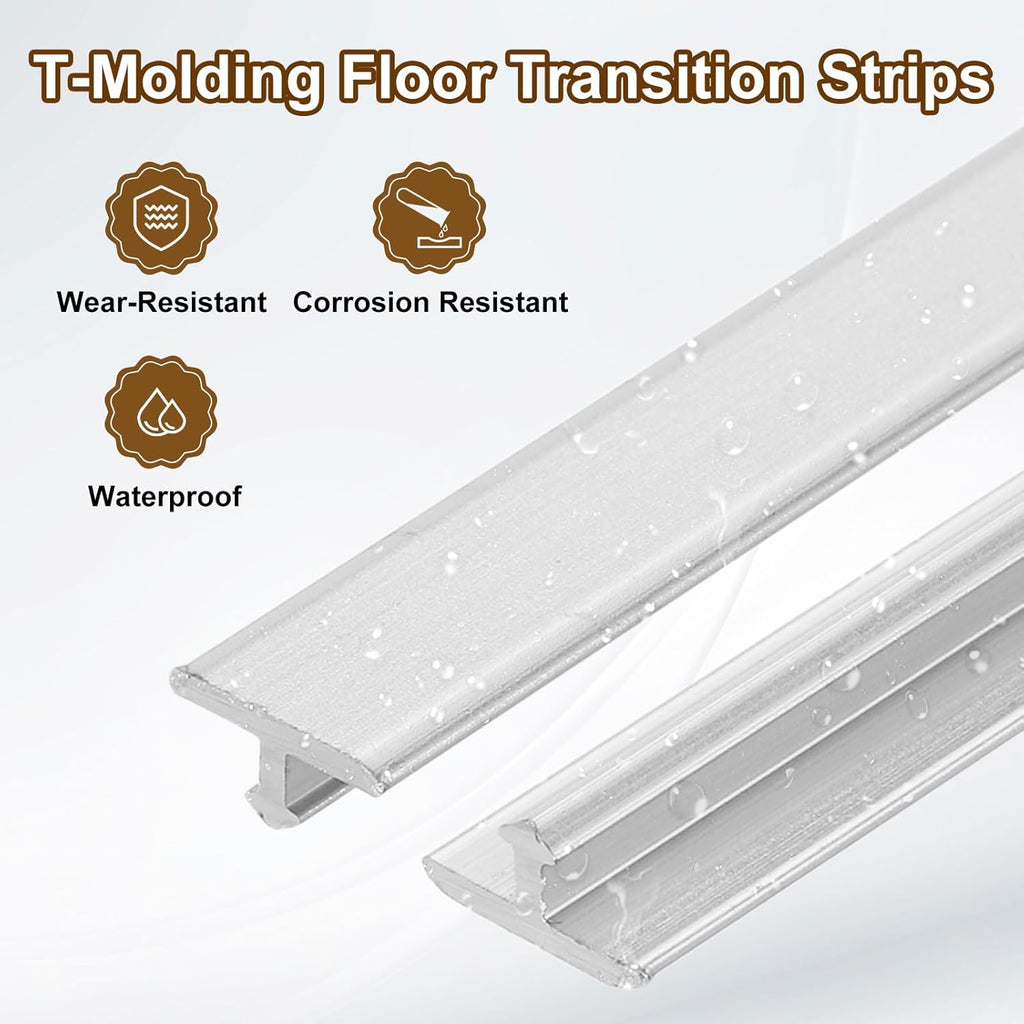 Massive Discounts Aluminum Floor Transition Strips – 3pcs Silver 2.9ft