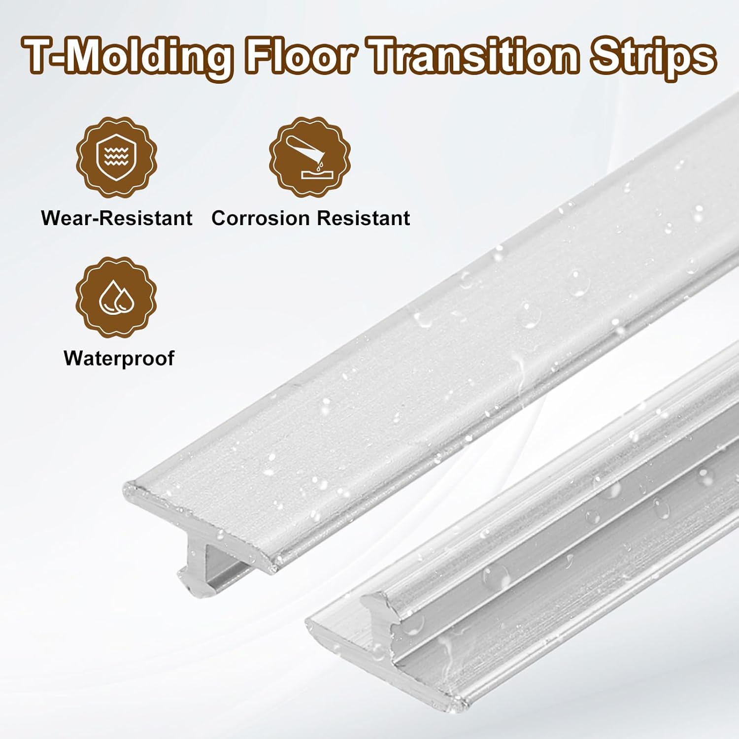 Massive Discounts Aluminum Floor Transition Strips – 3pcs Silver 2.9ft