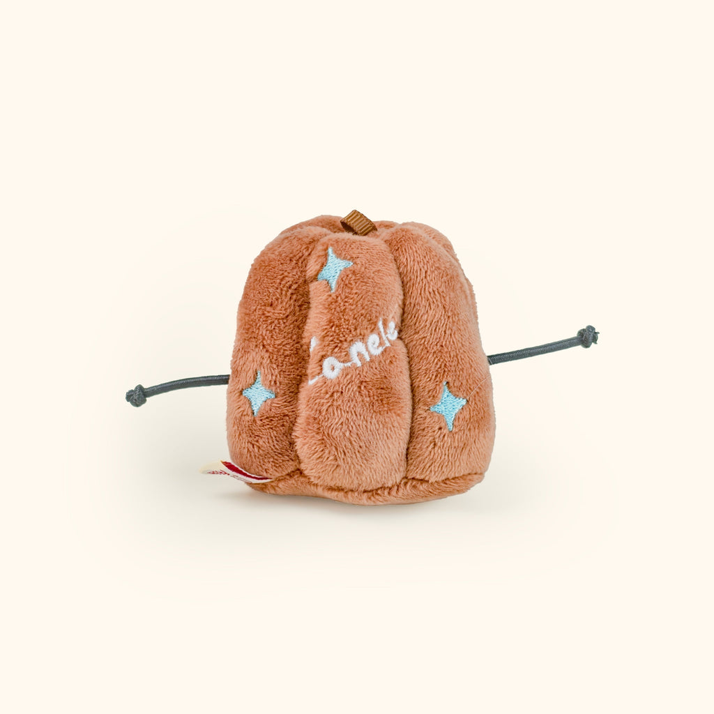 LuLuFun Studio Canelé Bag Charm – Kawaii Bread Plush Toy Keychain