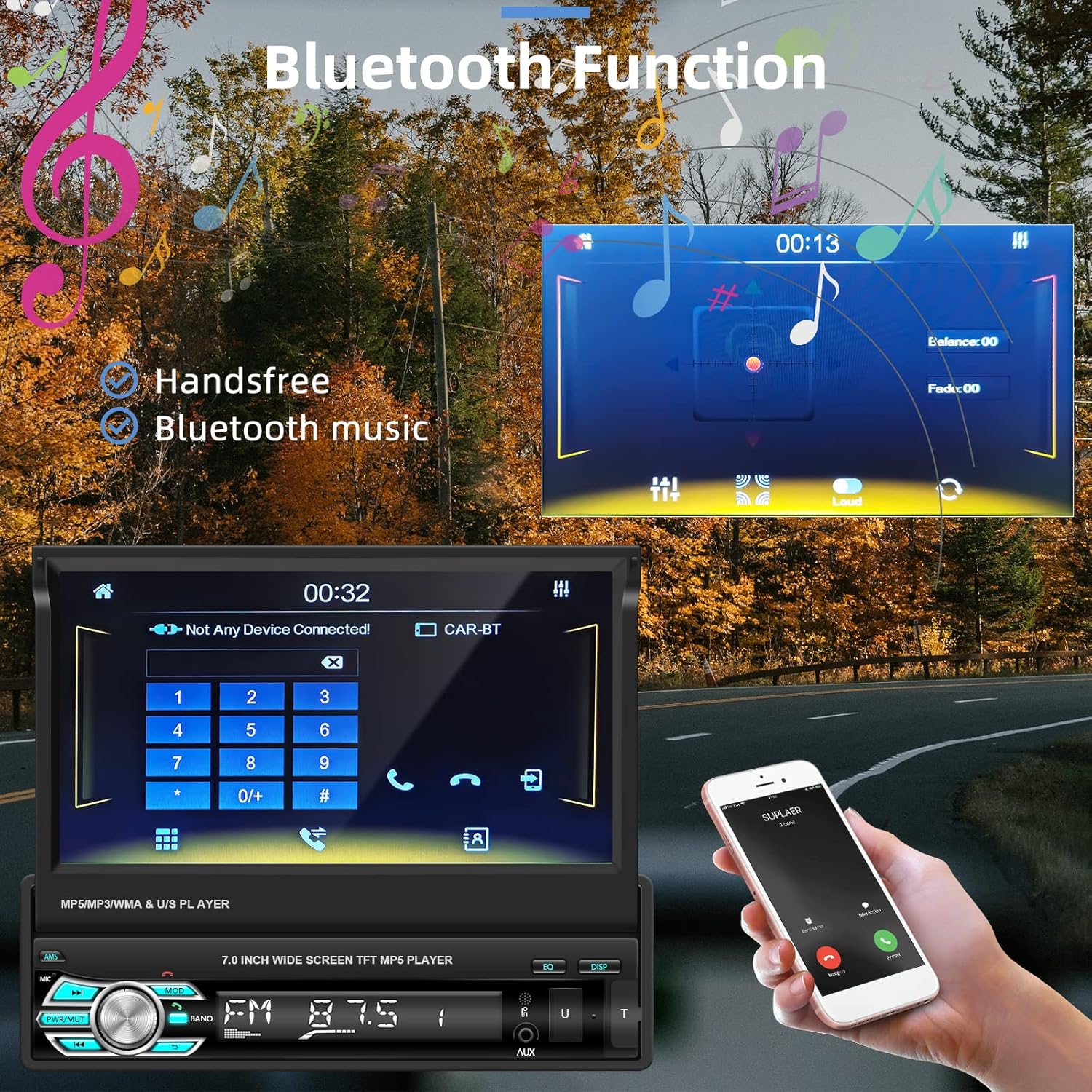 Massive Discounts 7" Single Din Car Stereo | CarPlay & Android Auto