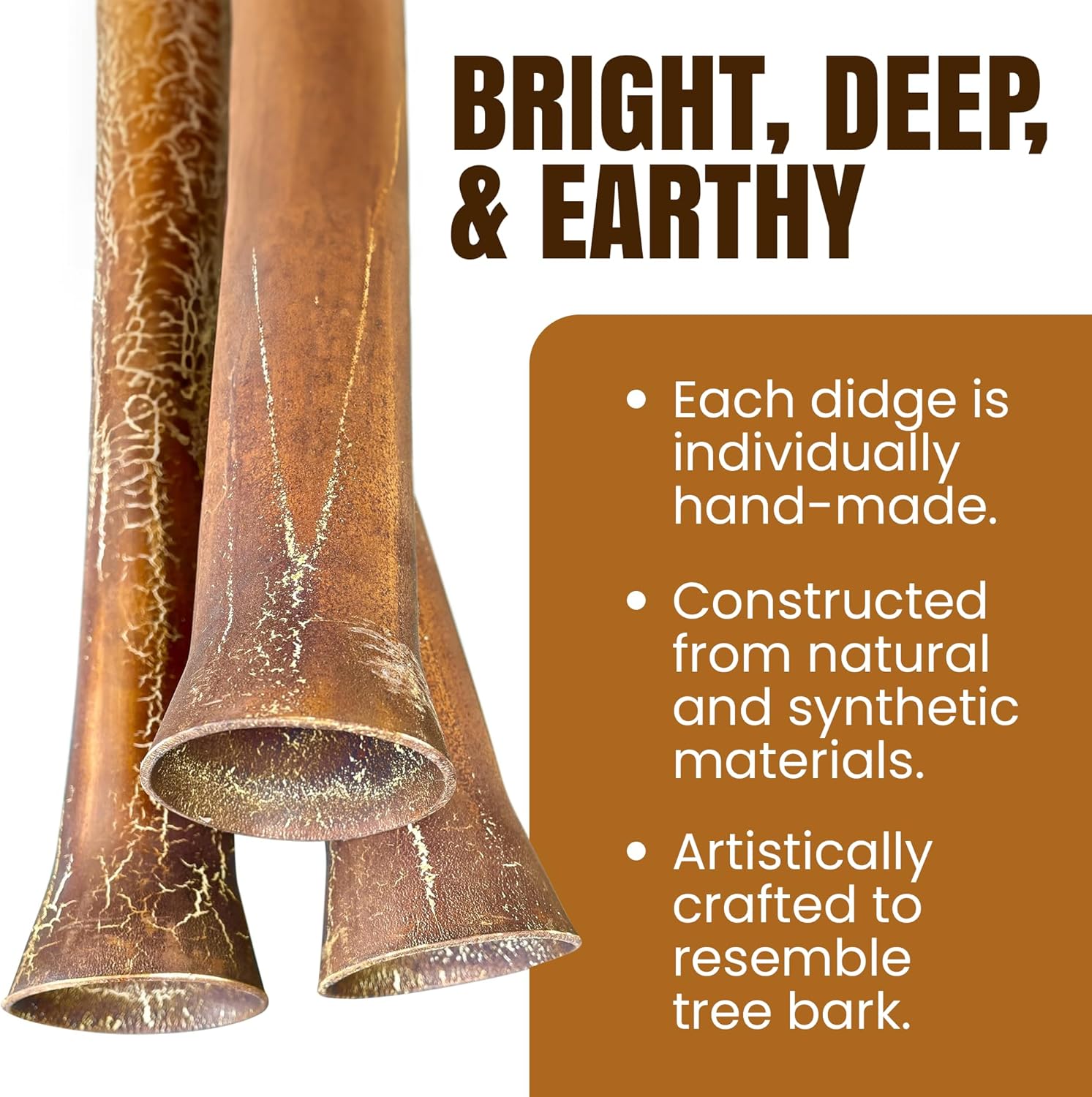 World Percussion USA Modern Didgeridoo – Hand-Fired with Beeswax Mouthpiece