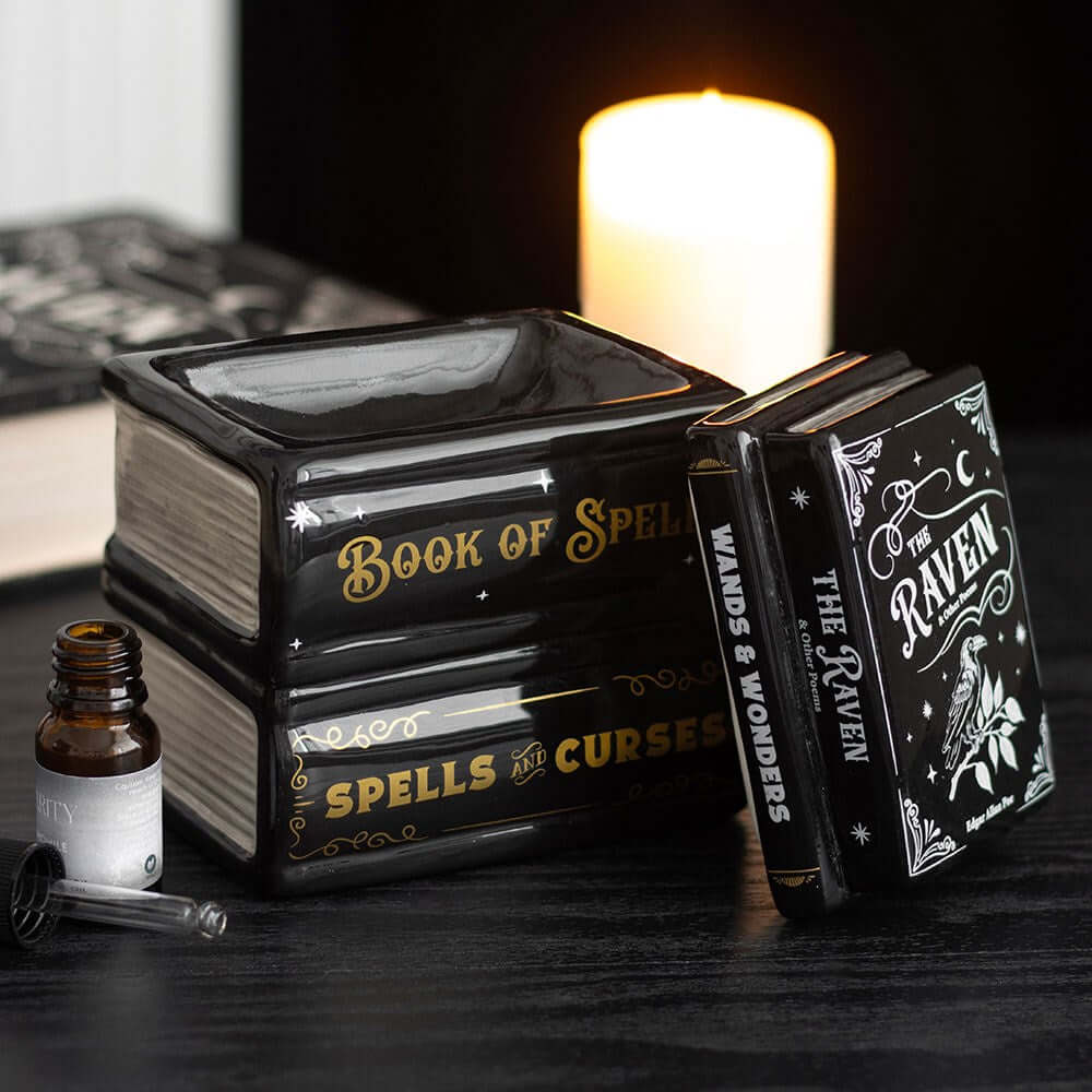 Kate's Clothing Book of Spells Oil Burner & Wax Warmer – Gothic Decor