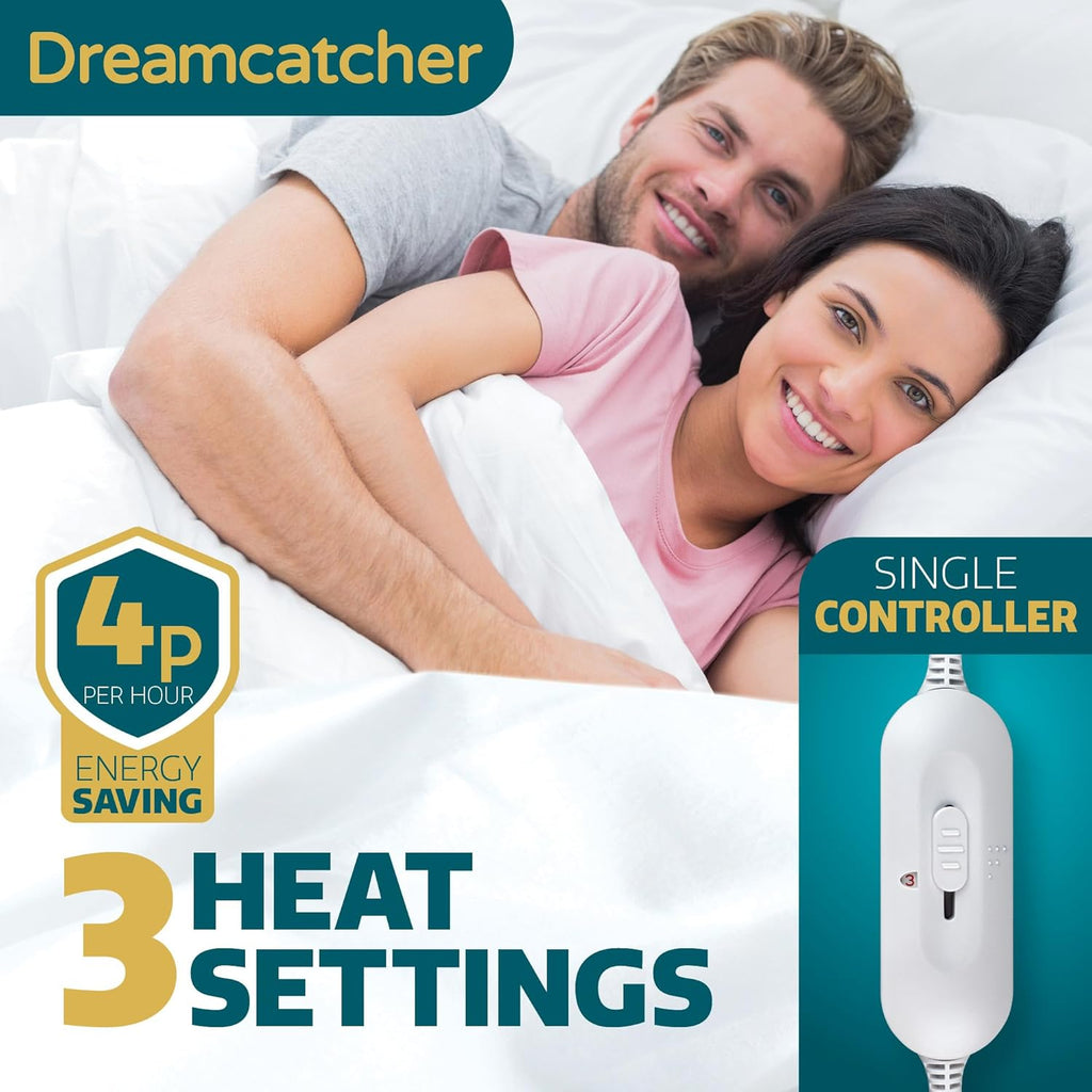 Dreamcatcher King Electric Blanket | 3 Heat Settings | Soft Polyester