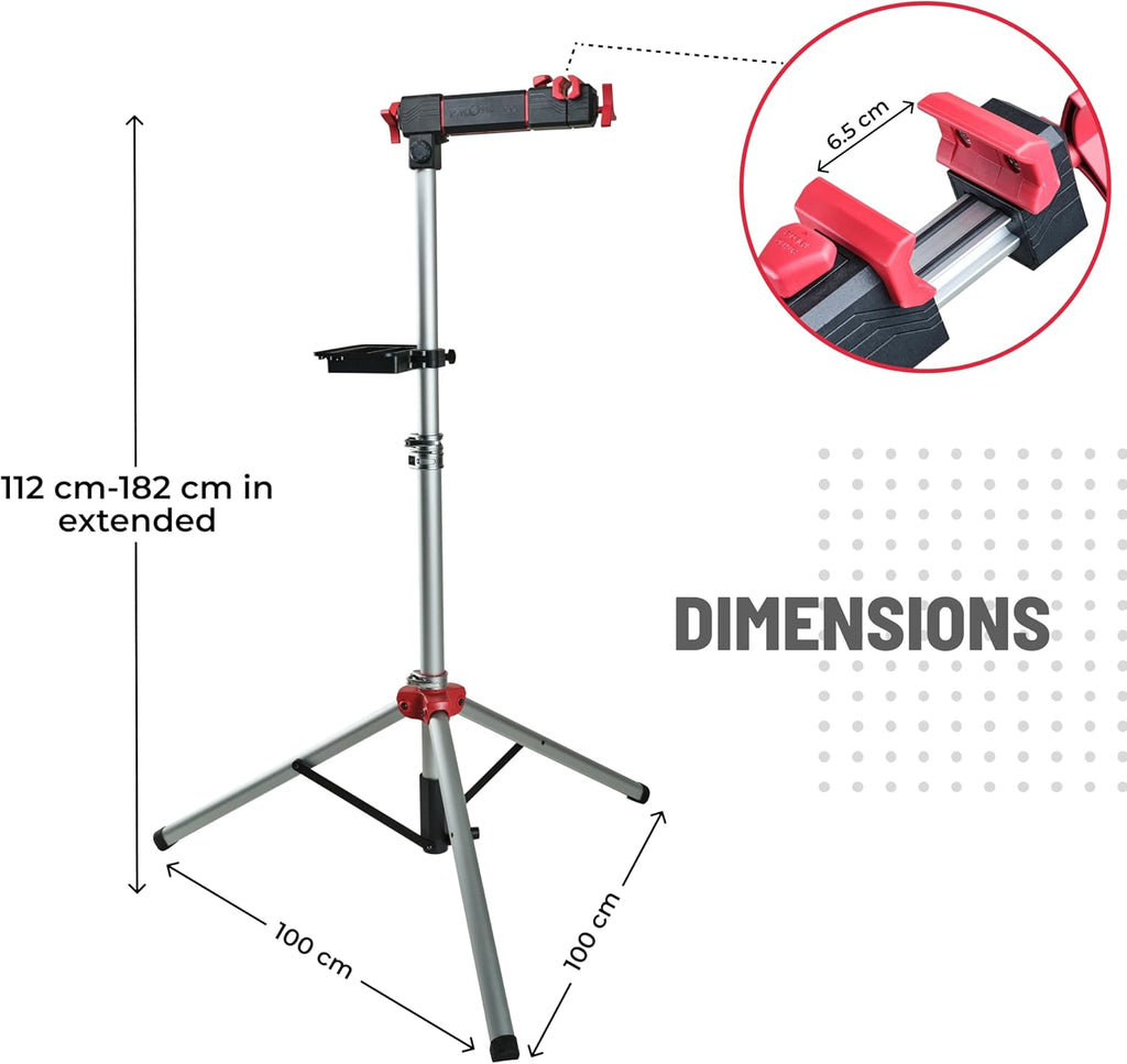 Pro Bike Tool Adjustable Bike Repair Stand - Heavy Duty Metal Workstand