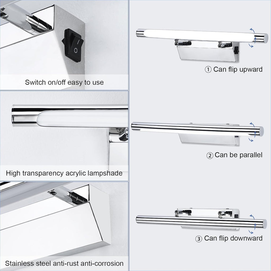 Massive Discounts LED Vanity Mirror Light | IP44 Waterproof & Adjustable