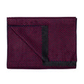 Swole Panda Red Herringbone Bamboo Scarf – Sustainable Luxury Accessory